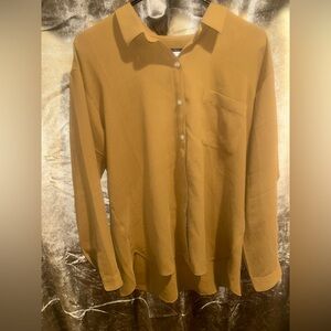 Tan J Jill button-up shirt